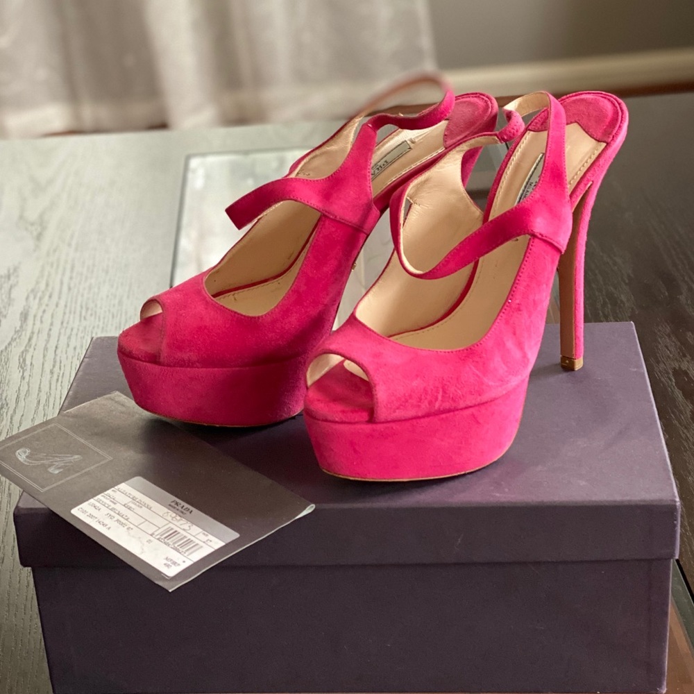 Authentic Prada Platform Heels
